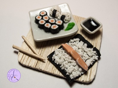 Tutorial: Hosomaki e Onigiri in Fimo (polymer clay sushi)