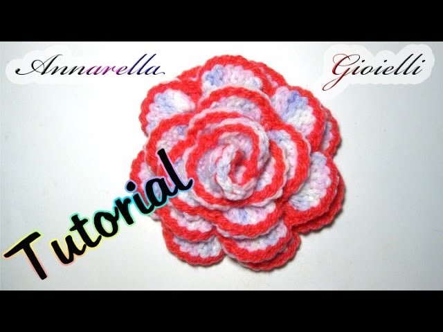 Tutorial rosa all'uncinetto | How to crochet a rose