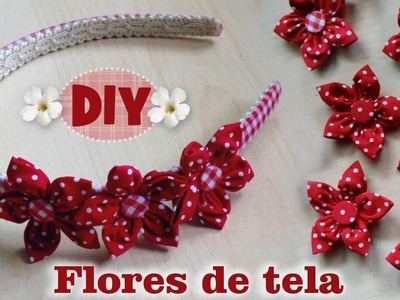 DIY: Como hacer Flores de Tela | DIY Spring Fabric Flowers