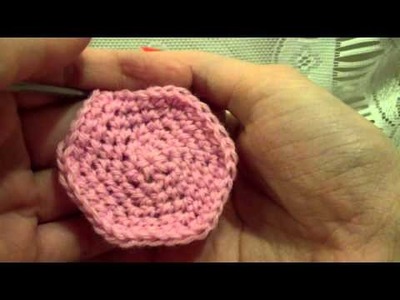 AMIGURUMI TUTORIAL SOTTOBICCHIERE UNCINETTO(tutorial coaster crochet hook)