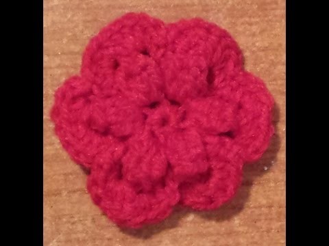 Fiore all'uncinetto - la rosa canina - Tutorial schema fiore - Flower crochet