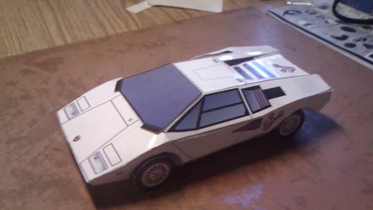 Lamborghini countach LP400 paper craft