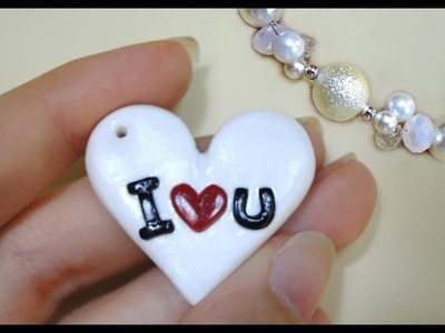 Tutorial 33 • cuore I ♥ u - how to create heart in polymer clay + ringraziamento a Valentina^^