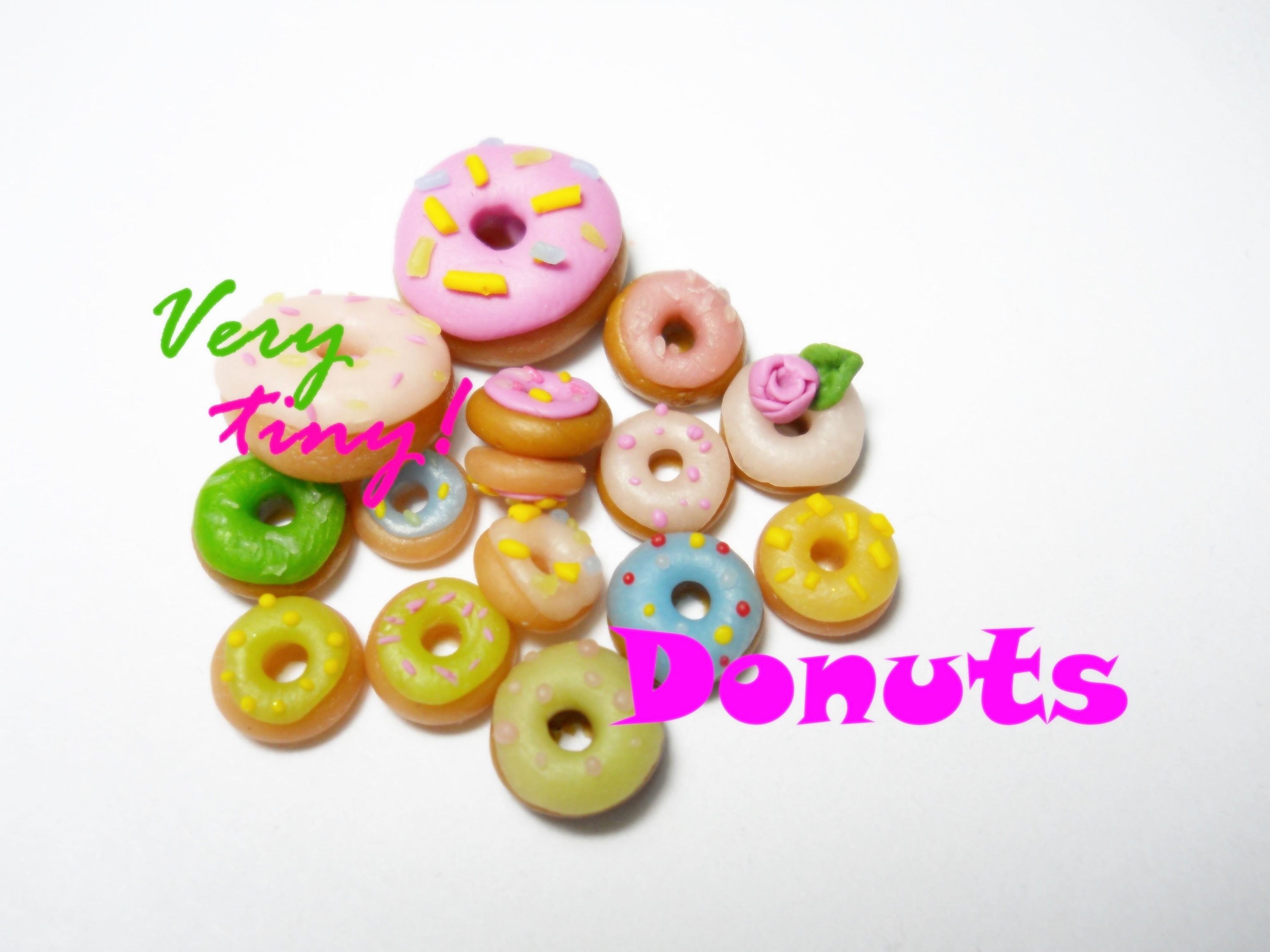 Donuts & Mini Donuts - Polymer Clay Tutorial
