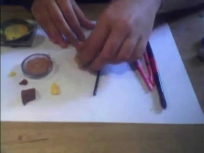 Girasole effetto Thun. Ombretti. Polymer clay tutorial. Flower Thun