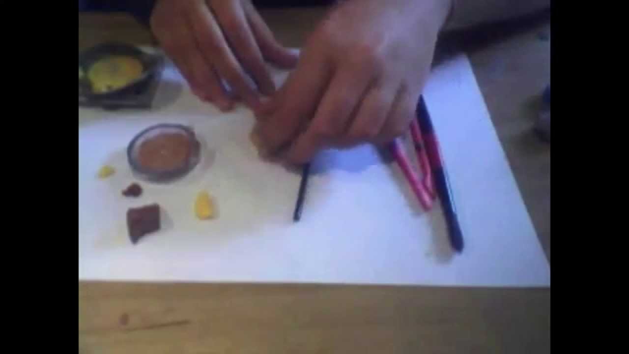 Girasole effetto Thun. Ombretti. Polymer clay tutorial. Flower Thun
