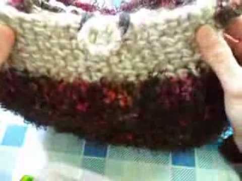 Borse di lana all'uncinetto. 