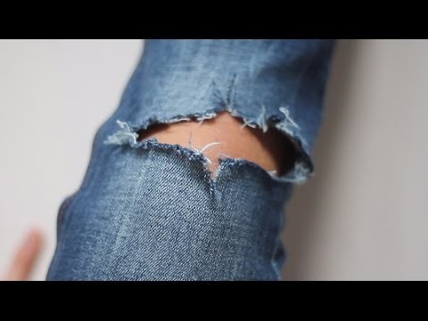 Easy DIY: Ripped jeans