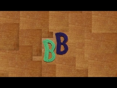 Alfabeto all'uncinetto la lettera B   letter b crochet  -  tutorial