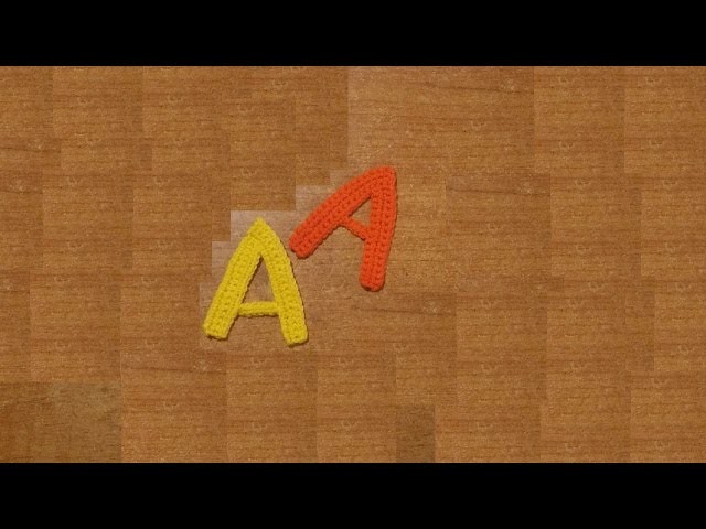 Alfabeto all'uncinetto "la lettera A" -  tutorial - letter "A" crochet