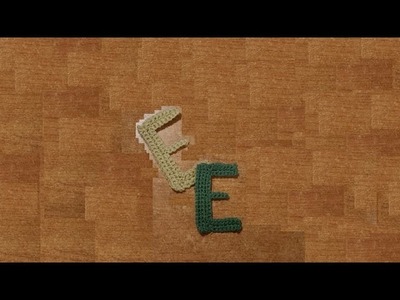 Alfabeto all'uncinetto la lettera E - letter E crochet - tutorial
