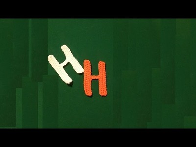Alfabeto all'uncinetto la lettera H - letter H crochet - tutorial