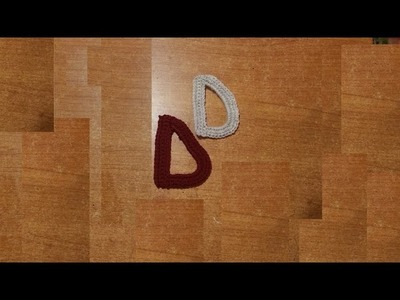 Alfabeto all'uncinetto: la lettera D -  letter D crochet -  tutorial