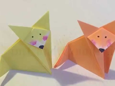 Come fare una volpe di origami. Idea creativa DIY handmade fai da te per fare simpatici origami