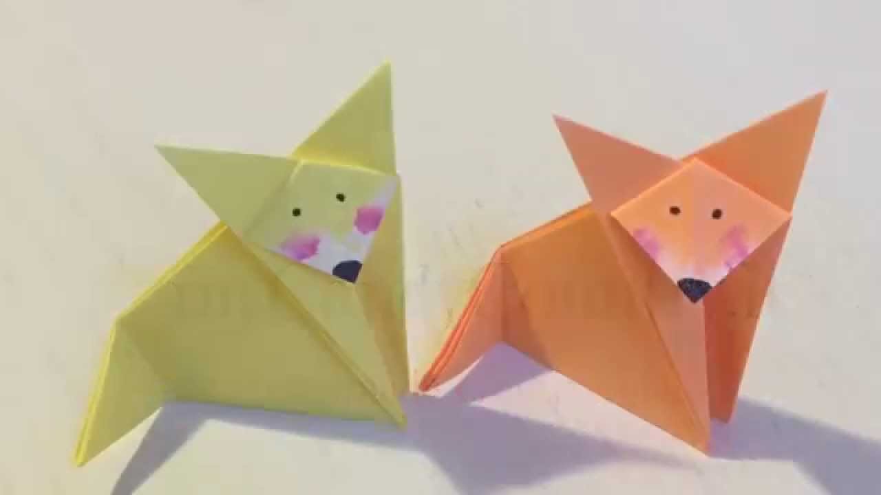Come fare una volpe di origami. Idea creativa DIY handmade fai da te per fare simpatici origami