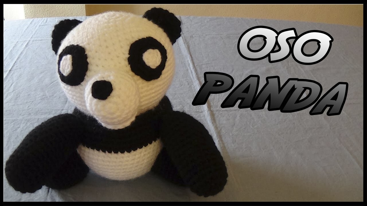 Oso Panda a crochet