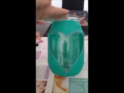 DIY: tutorial Barattolo porta candele. Diy candle jar
