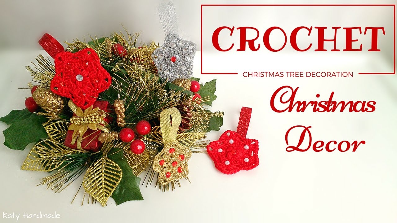 Tutorial uncinetto | Christmas Decoration | Stellina Crochet || Katy Handmade