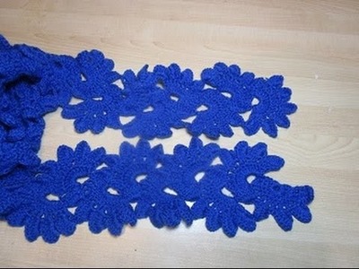 Crochet Uncinetto Sciarpa Blu