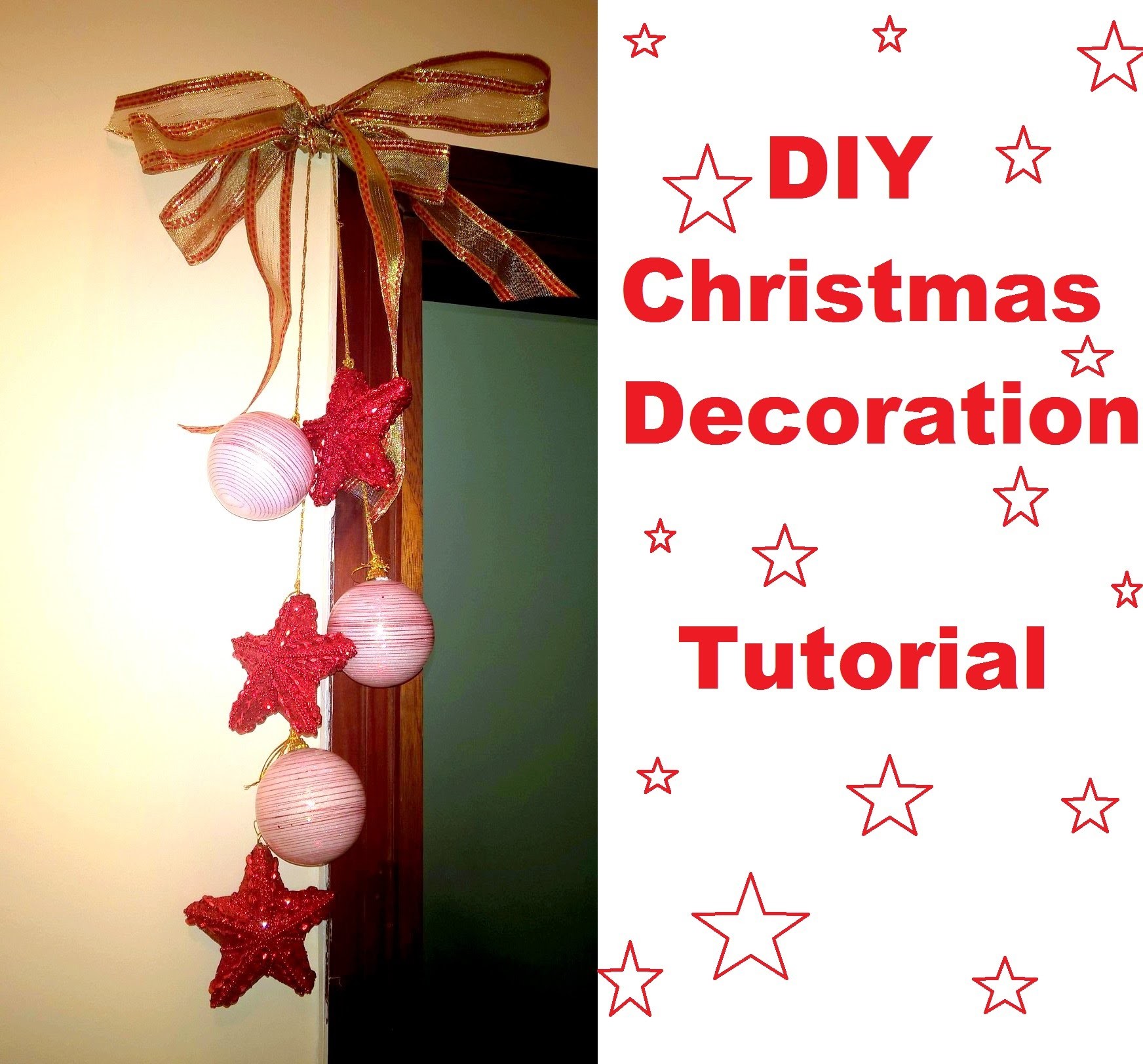 DIY decorazione natalizia fai da te -ghirlanda per la casa - christmas decorations