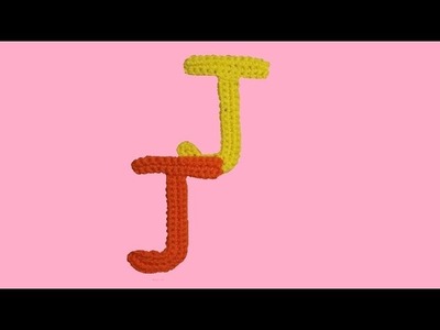 Alfabeto all'uncinetto "la lettera J -  tutorial -  letter J crochet