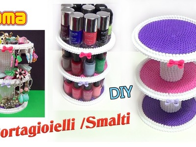 DIY Porta Smalti.Gioielli con Pyssla | Hama Beads Jewelry Organizer