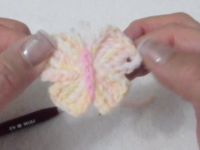 Mariposa a crochet (ZURDO)