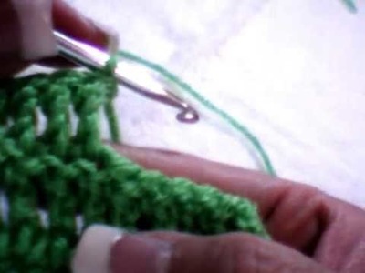 PUNTO vareta doble CROCHET (ZURDO)