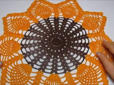 Uncinetto Crochet Centrino Girasole Piccolo