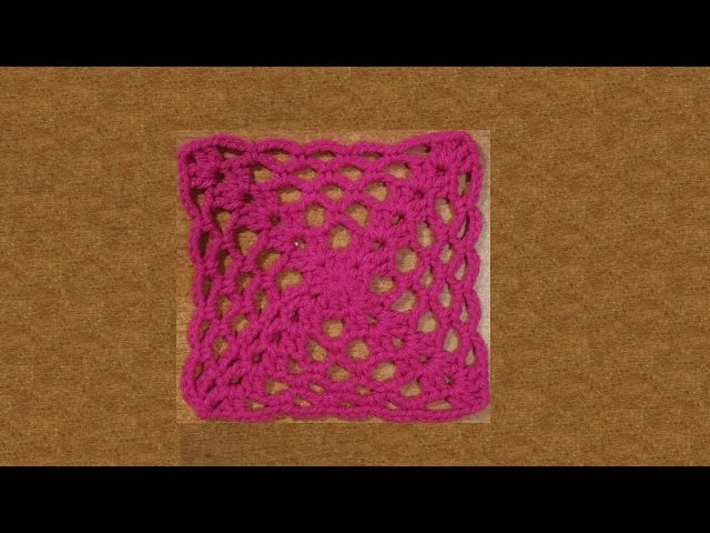 Piastrella all'uncinetto grid&cross - tutorial passo a passo - crochet granny square