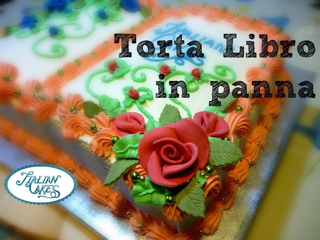 Torta decorata con panna montata: libro by ItalianCakes