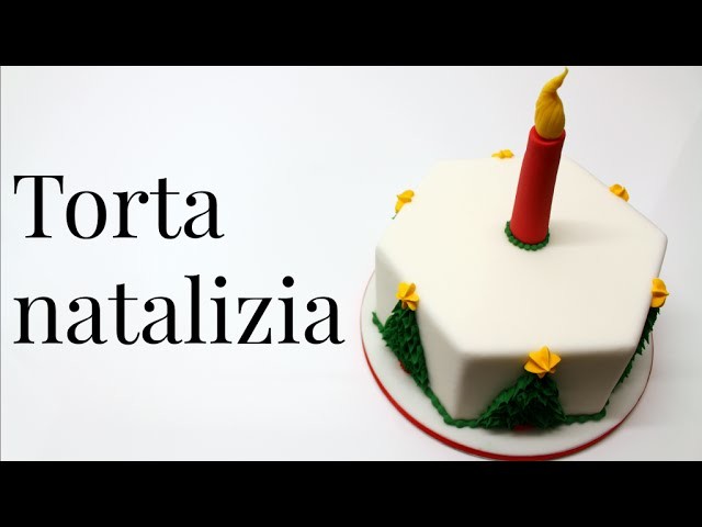 Torta decorata natalizia in pasta di zucchero by ItalianCakes