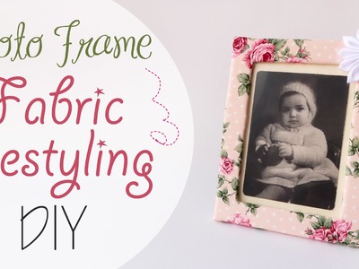 Tuto: Rivestire 1 cornice in Stoffa - ENG SUBS Photo frame fabric restyling DIY