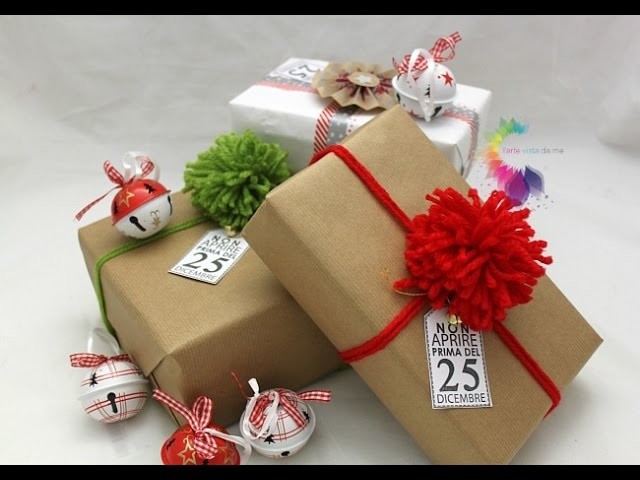 Tutorial Regali Di Natale.Come Impacchettare I Regali Di Natale Packaging Tutorial Wrapping Tutorial
