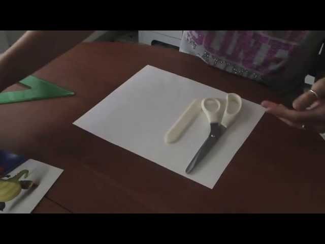 Come tagliare il cartoncino senza taglierina.How to cut without paper cutter