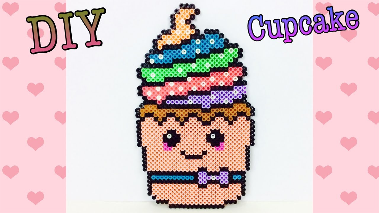 Cupcake Kawaii Con Hama Beads. Pyssla. Perler Beads Cupcake ✿