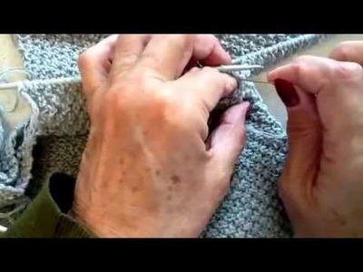 Come cucire la manica alla maglia con il punto invisibile (rimagliatura)