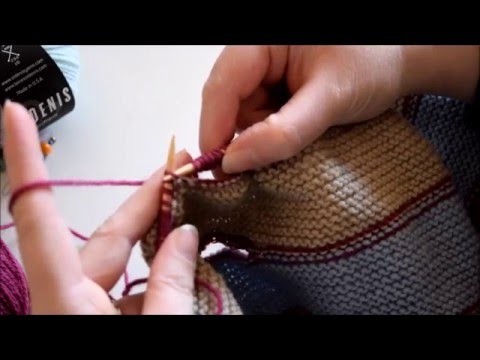 Come lavorare le asole del Pfeilraupe - How to knit Pfeilraupe eyelets -