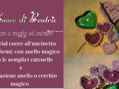 Tutorial Anello magico e Cuore all'uncinetto