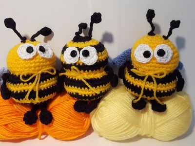 Tutorial Ape Uncinetto - Amigurumi Crochet Bee - Abeja Croche