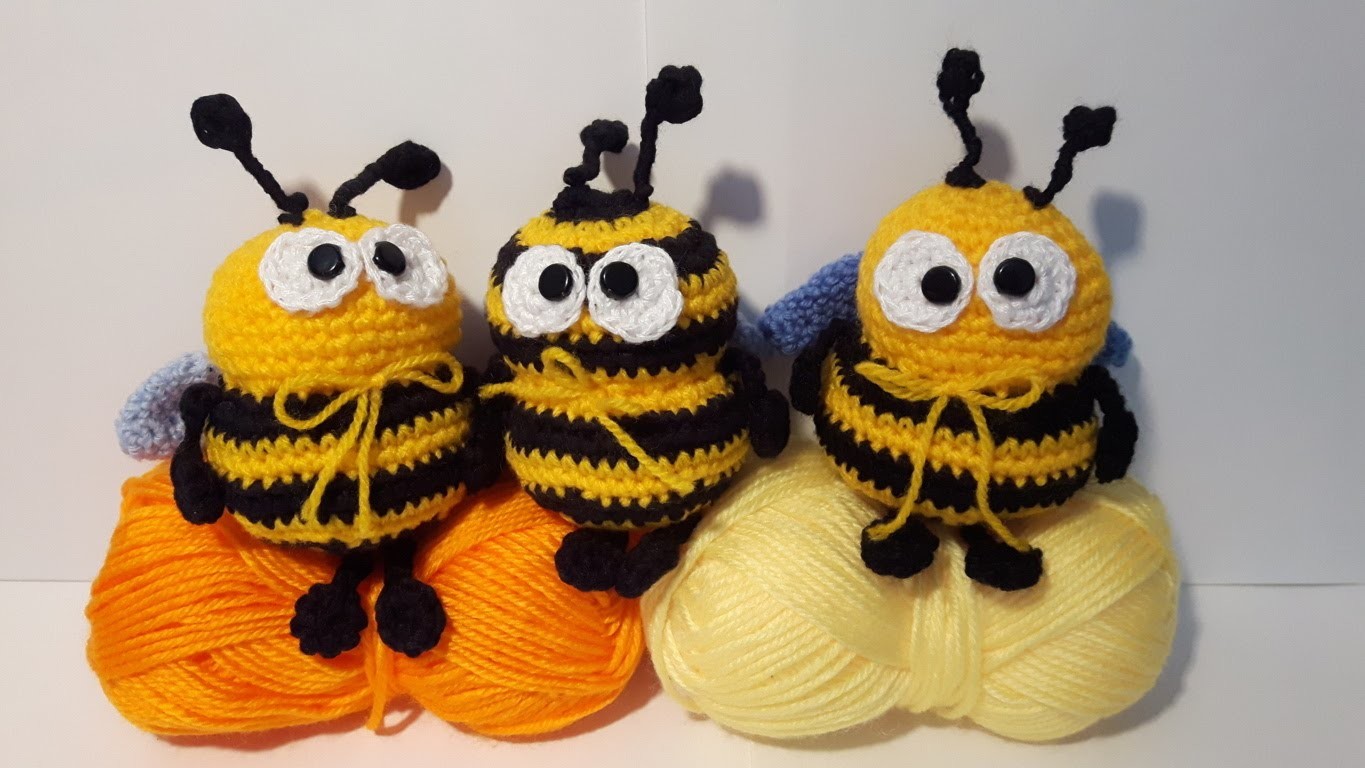 Tutorial Ape Uncinetto - Amigurumi Crochet Bee - Abeja Croche