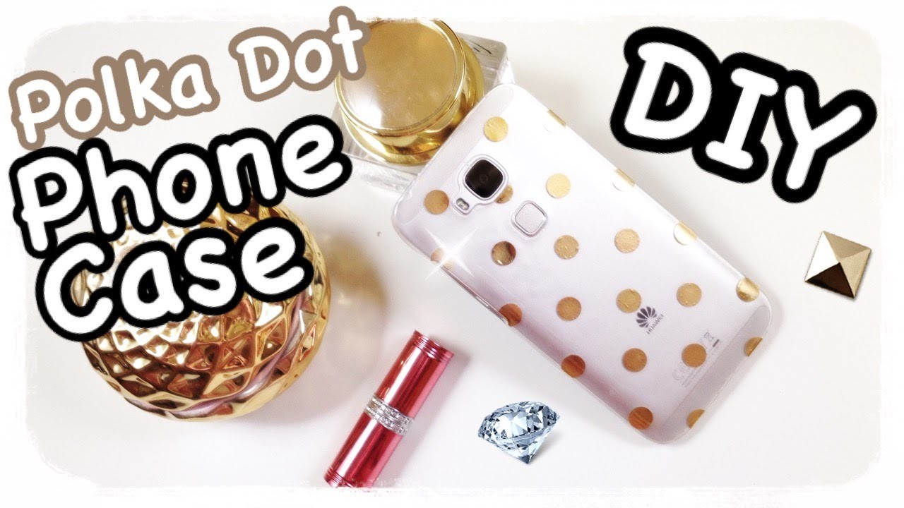 DIY POLKA DOTS PHONE CASE | DIY Fairy | ENG SUBS !!