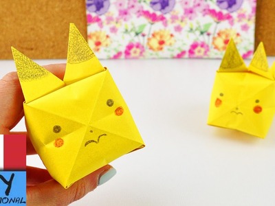 Origami Pikachu | come piegare e colorare un dolcissimo Pokemon