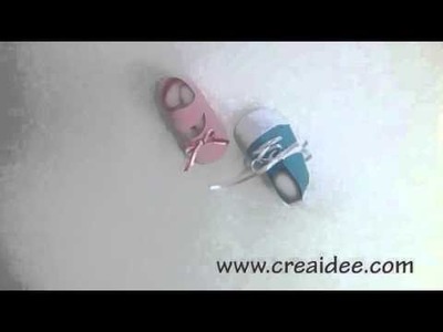 Bomboniere Scarpine Baby - Tutorial DIY di Creaidee