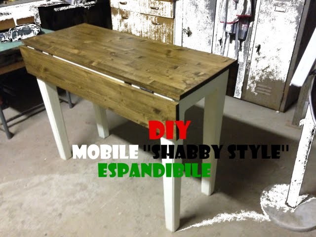 FAI DA TE - Tavolino espandibile ''shabby style'' (DIY - Expandable table ''shabby style'')