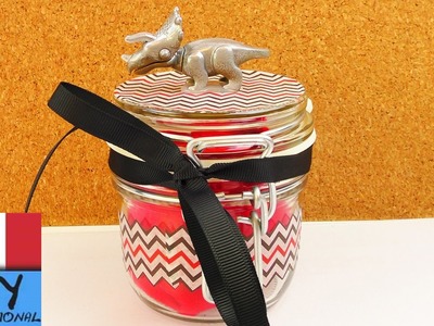 Come realizzare DIY pacchetti regalo con vasetto vetro per la mamma | Dinosaurino come regalo