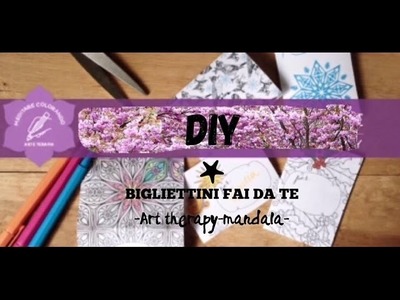 DIY-CREO UN BIGLIETTO D'AUGURI con un MANDALA! -2parte