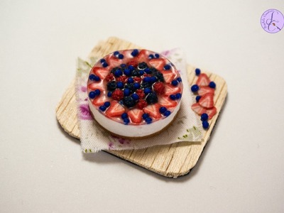 Tutorial: Cheesecake Frutti di Bosco&Fragole in Fimo (ENG SUBS- DIY polymer clay berries cheesecake)