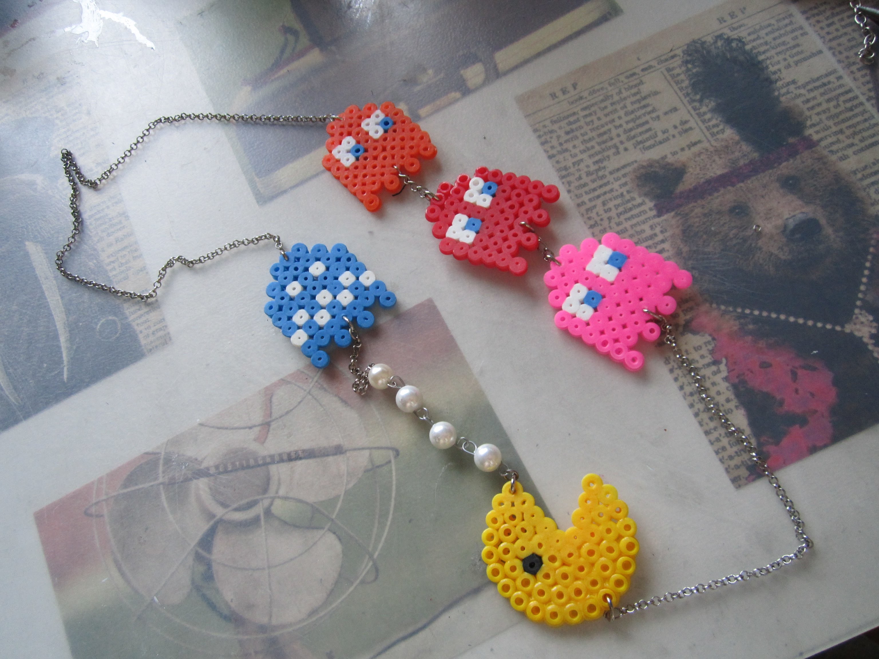 DIY collana pac man con pyssla