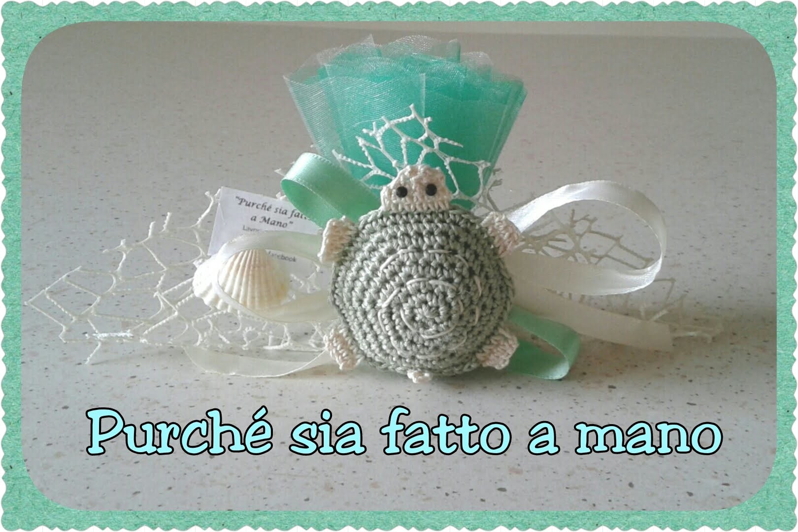 Tartaruga all'Uncinetto (BOMBONIERA) - Crochet Turtle Party Favor (english subtitles)